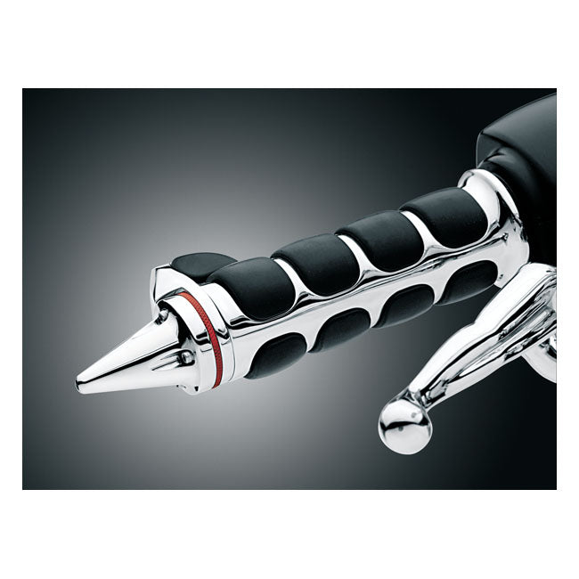 Kuryakyn Stiletto Grip End Caps. Chrome