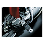 Kuryakyn Extended Footpeg Offset Mount Kit. Chrome – Universal; Takes All H-D with…
