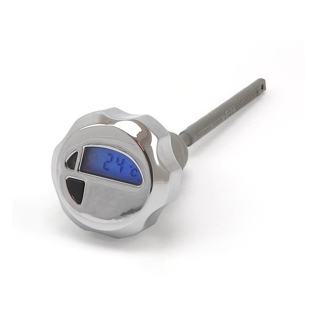 Daytona LCD Oil Temp Gauge/Dipstick, Hex – 2007–2016 FLT/Touring