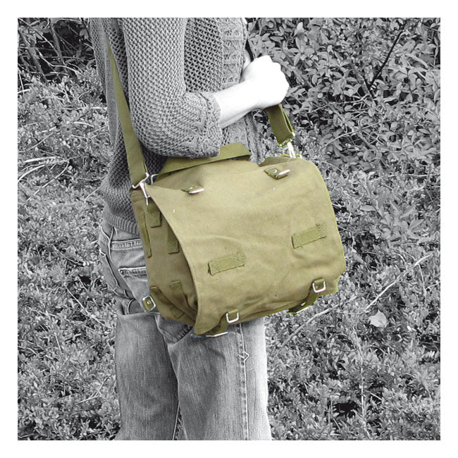 Army Surplus Fosco Canvas Shoulder Bag – 2025 X 10 X 24 Cm