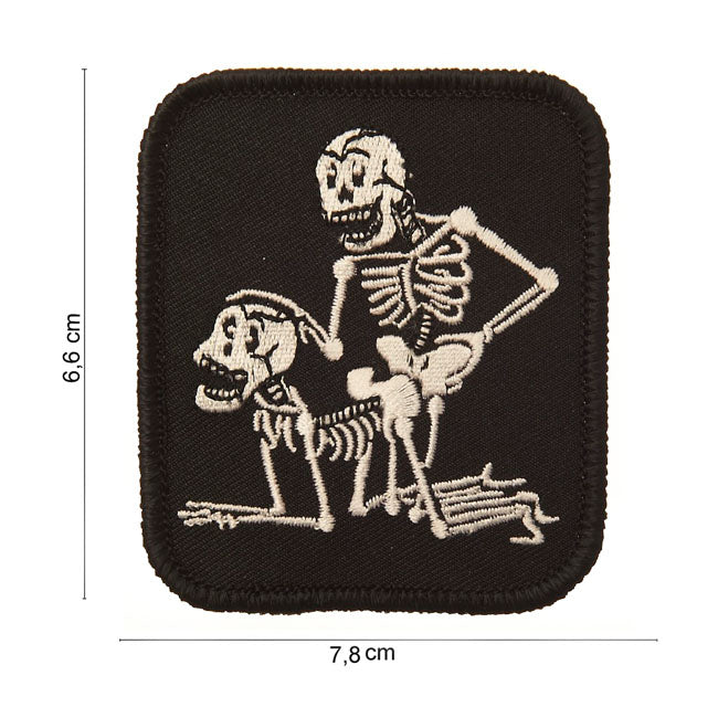 Army Surplus Patch Two Skeletons