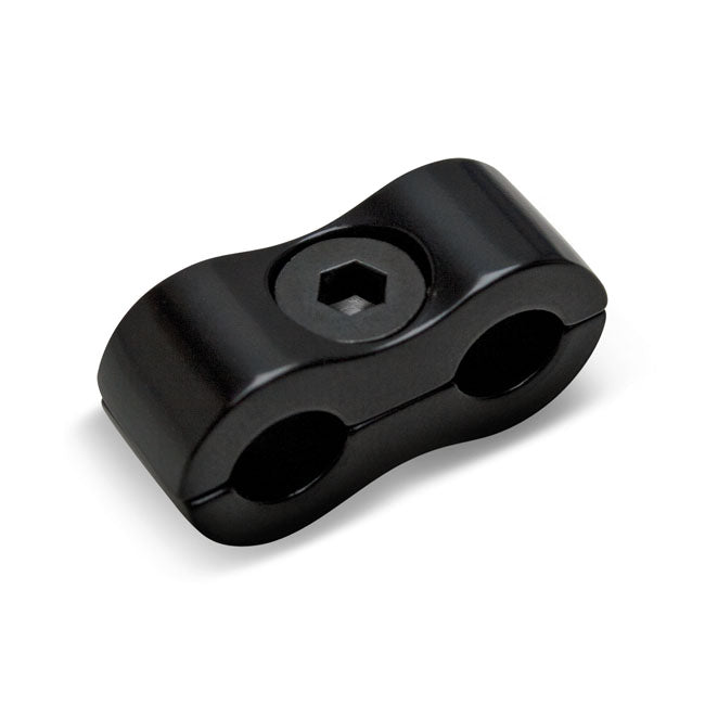 Motion Pro Throttle / Idle Cable Clamp. Black, 7 mm – 7 mm O.d. Throttle / Idle Cables
