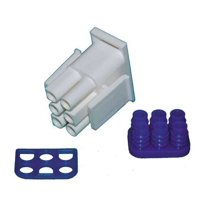 Namz Amp Connector. Plug, 6-Pins – Universal