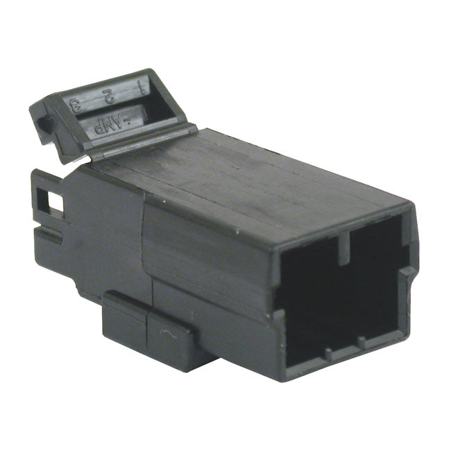 Namz Amp Multilock Connector. Black, Receptacle, 3-Pins
