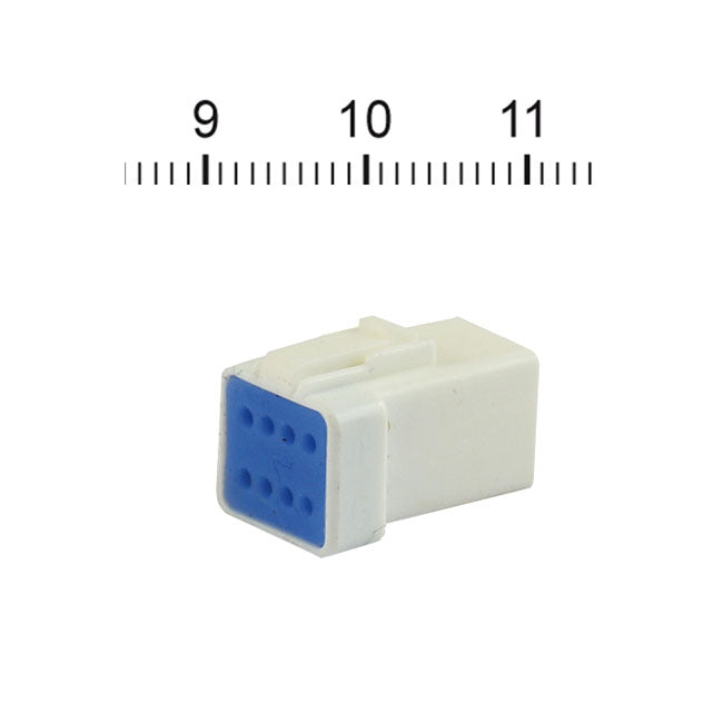 Namz Jst Mini Connector. White, Receptacle, 8-Pin