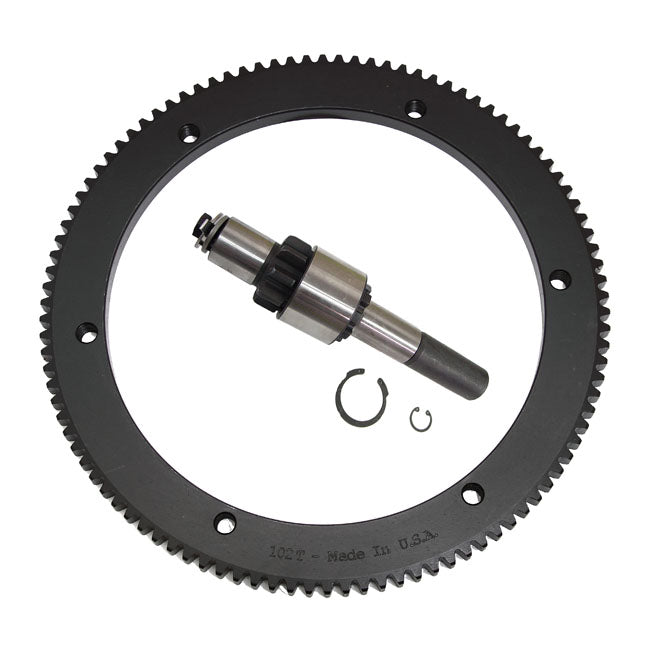 Evolution Industries Starter Ring Gear & Jackshaft Kit, 102T – 1990–1997 Big Twin