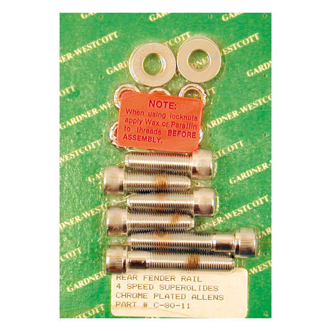 Gardner-Westcott Fender Strut Mount Kit. Chrome Allen Head – 1971–1985 FX