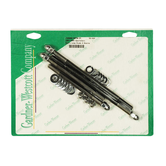 Gardner-Westcott Front Engine Mount Bolt Kit, Acorn – 1952–1984 XL Sportster