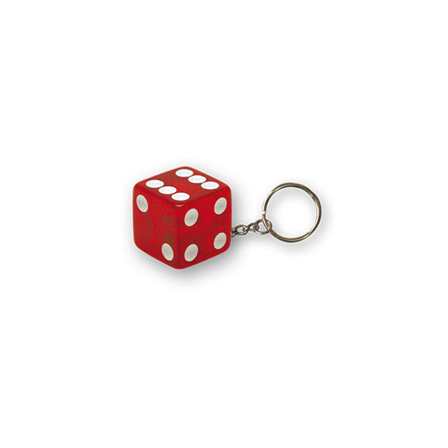 Triktopz Dice Key Chain Clear Red – Keys; Charms; and Other Items