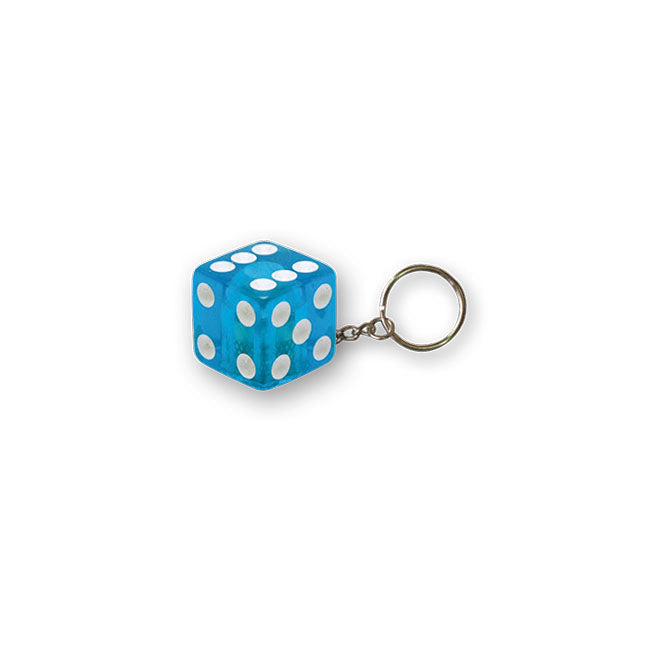 Triktopz Dice Key Chain Blue Glitter – Keys; Charms; and Other Items