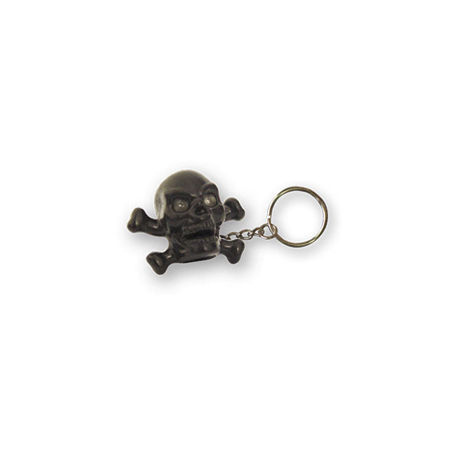 Triktopz Skull N Bones Key Chain Black – Keys; Charms; and Other Items