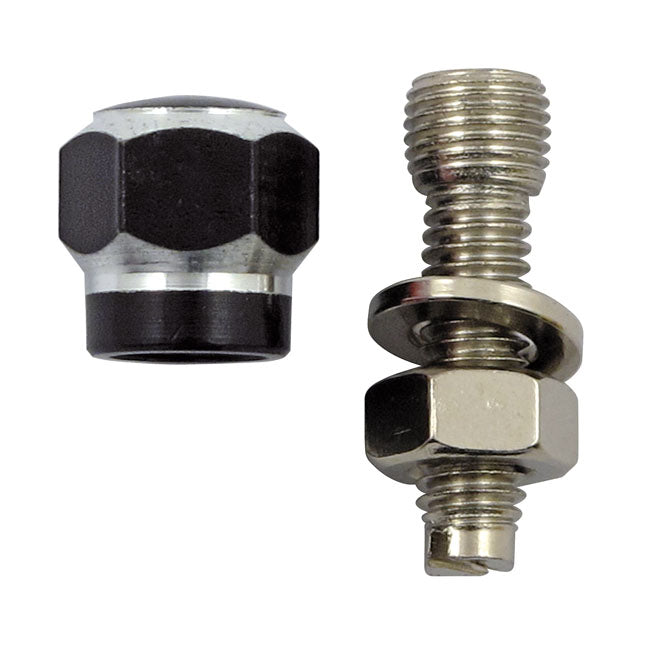 Trik Topz Licence Plate Mounts Alloy Two Tone Hex Black – Universal
