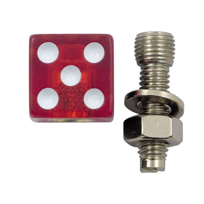 Trik Topz Licence Plate Mounts Dice Clear Red – Universal