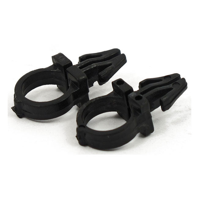 MCS Black Handlebar Wire Clips