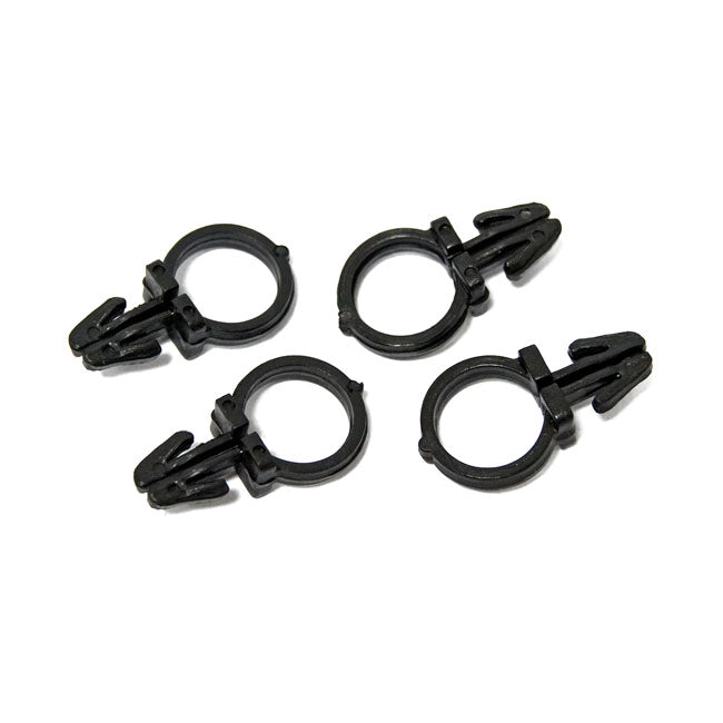 MCS Black Handlebar Wire Clips