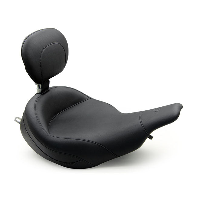 Mustang Super Touring Solo Seat. with Rider Backrest – 1997–2007 FLHT Electra; FLTR Tour Glide