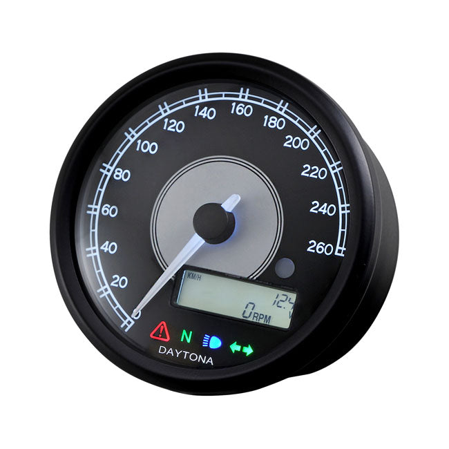 Daytona Velona 80 mm Speedometer 260 Kmh/Mph – Universal