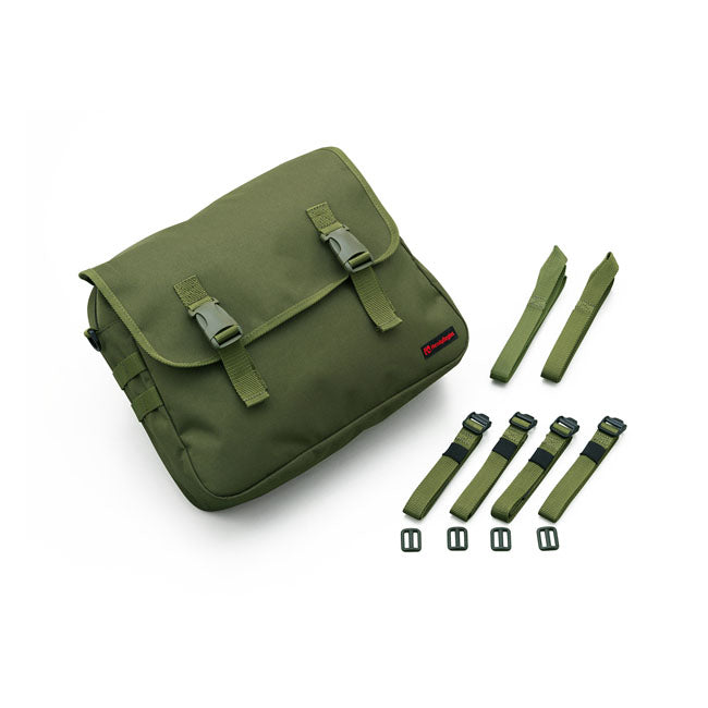 Daytona Canvas Saddlebag. Green – Universal