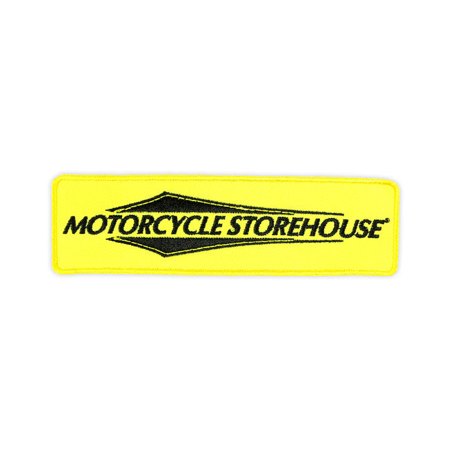 MCS Motorcycle Storehouse, Logo Patch. Yellow
