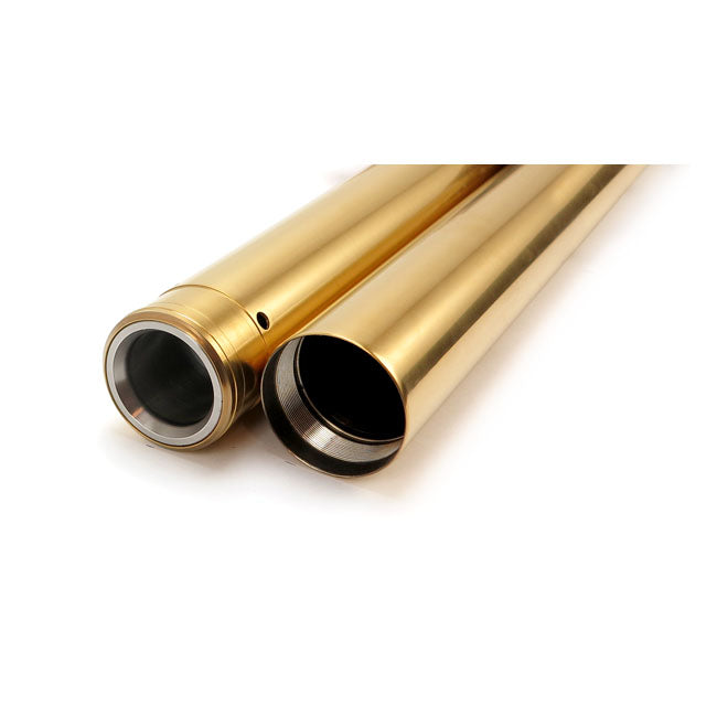 Custom Cycle Engineering Cc Eng. 49 mm Fork Tubes, Tnc Gold. 25-1/2" Oal – 2006–2008 FXDWG; 2006–2017 All Dyna