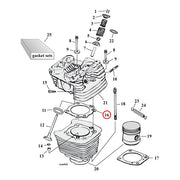 Cometic Cylinder Head. 3.5" Bore .040" MLS – 1984–1999 Big Twin; 1988–2022 XL…