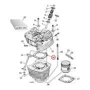Cometic Cylinder Head. 3.5" Bore .060" MLS – 1984–1999 Big Twin; 1988–2022 XL…