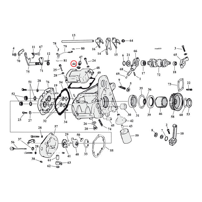 Cometic O-Ring Neutral Switch / Oil Pump / Crankcase – Neutral Switch: 1998–2006 Big Twin…