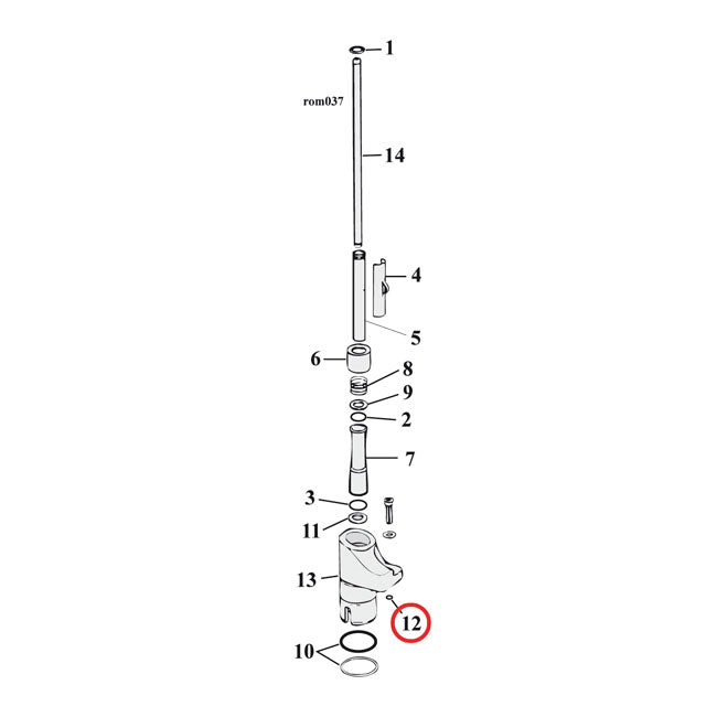 Cometic O-Ring Tappet Guide / Rocker / Oil Pump – 1986–1990 XL Sportster : Oil Feed Hole…