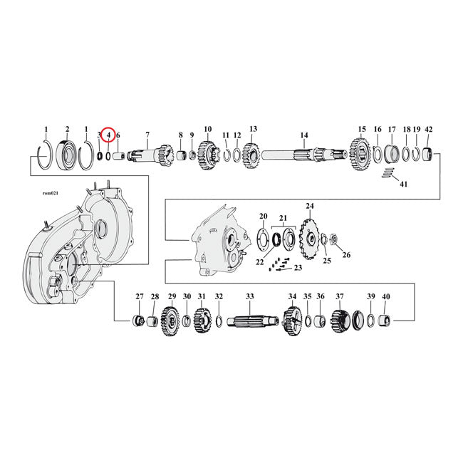 Cometic O-Ring Clutch Gear – L1957–1966 XL Sportster; XLH; Xlch…
