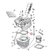 Cometic Cylinder Head Gasket Set. 4.00" .040" MLS – 1984–1999 Evo Big Twin (S&S & TP 4" Big…