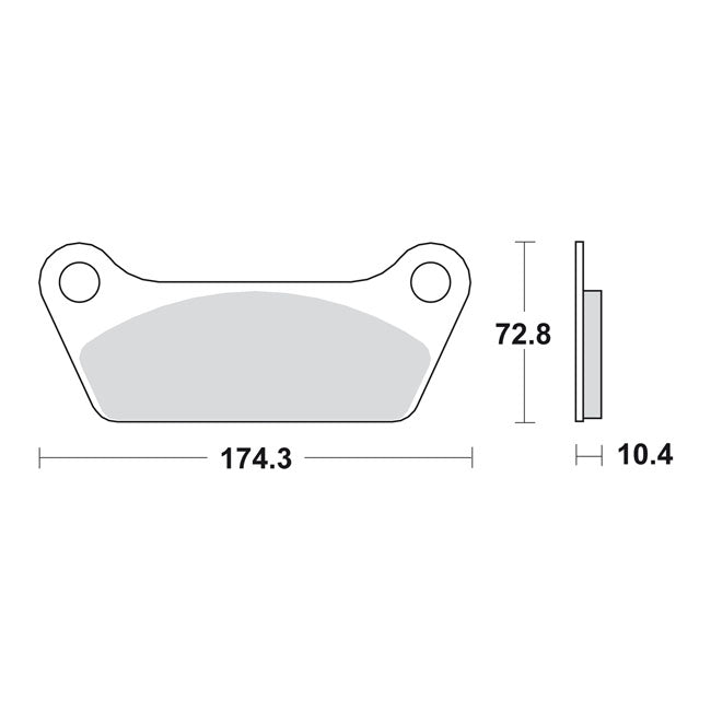 Sbs Brake Pads Street Carbon Tech – Rear: 1981–1984 FLH; 1980–1985 FLT