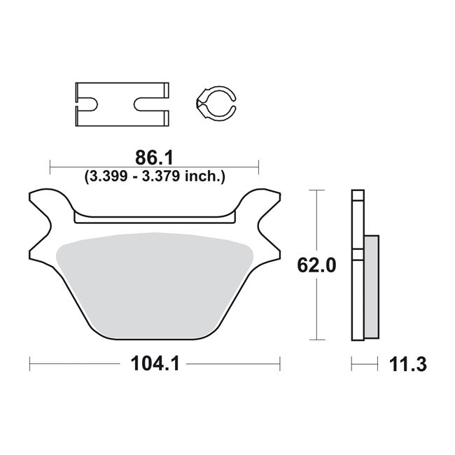 Sbs Street Ceramic – Rear: L1987–1999 Big Twin; Twin Cam; XL…