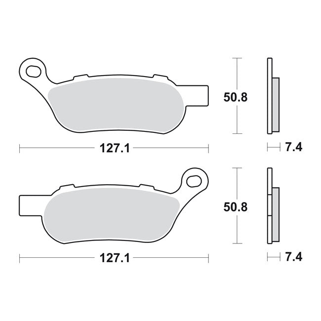 Sbs Brake Pads. Street Excel Sinter – Rear: 2008–2017 Softail; Dyna