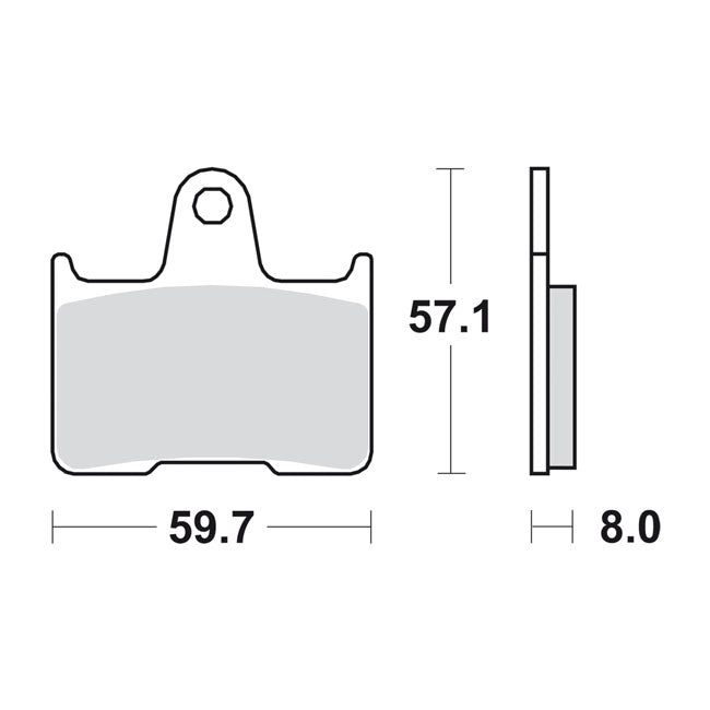 Sbs Brake Pads. Street Excel Sinter – Rear: 2014–2022 XL Sportster