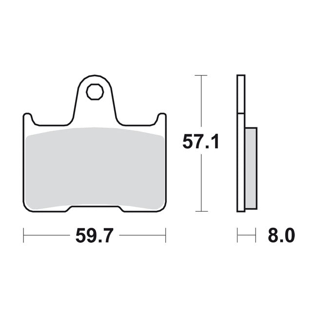Sbs Brake Pads. Street Ceramic (Organic) – Rear: 2014–2022 XL Sportster