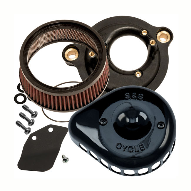 S&S Mini Teardrop Stealth Air Cleaner Kit. Black – 2018–2024 Softail; 2017–2025…