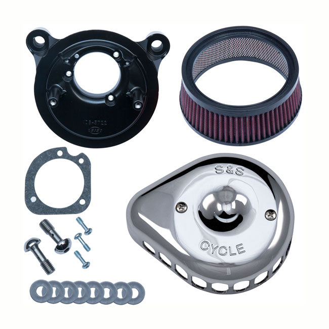 S&S Mini Teardrop Stealth Air Cleaner Kit – 2000–2015 Softail; 1999–2017 Dyna…