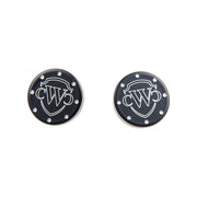 Cult-Werk Front Axle Cover Kit. Gloss Black with Logo – 2018–2025 Softail