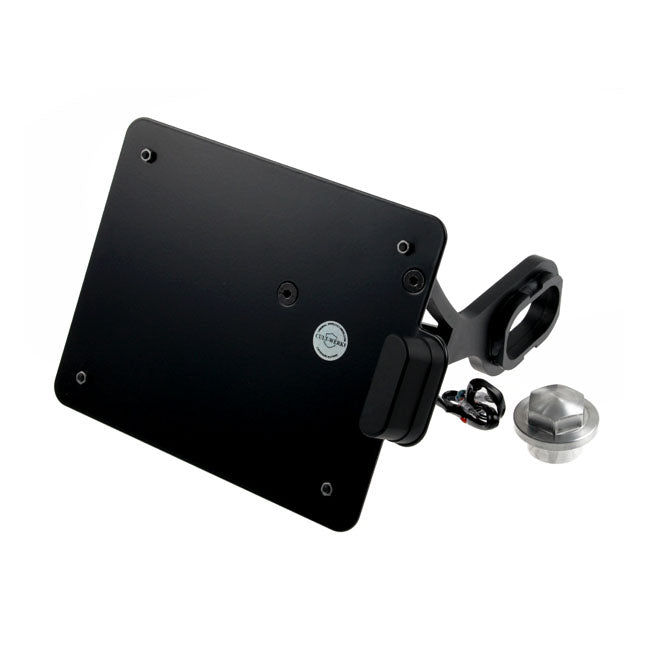 Cult-Werk Side Mount Licence Plate Bracket Black, Austria – 2018–2026 Softail