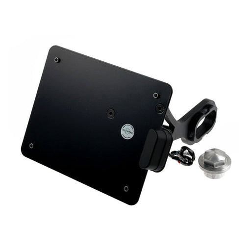 Cult-Werk Side Mount License Plate Bracket Black, Austria – 2018–2026 Softail