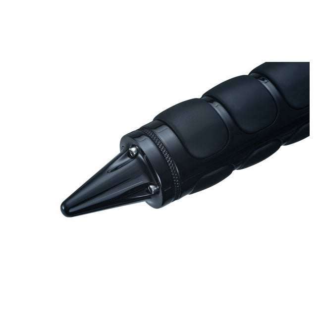 Kuryakyn Stiletto Grip End Caps. Gloss Black