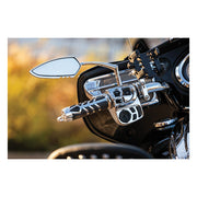 Kuryakyn Raised Mirror Mount Adapters Chrome – 2014–2020 Indian with Kuryakyn Mirrors