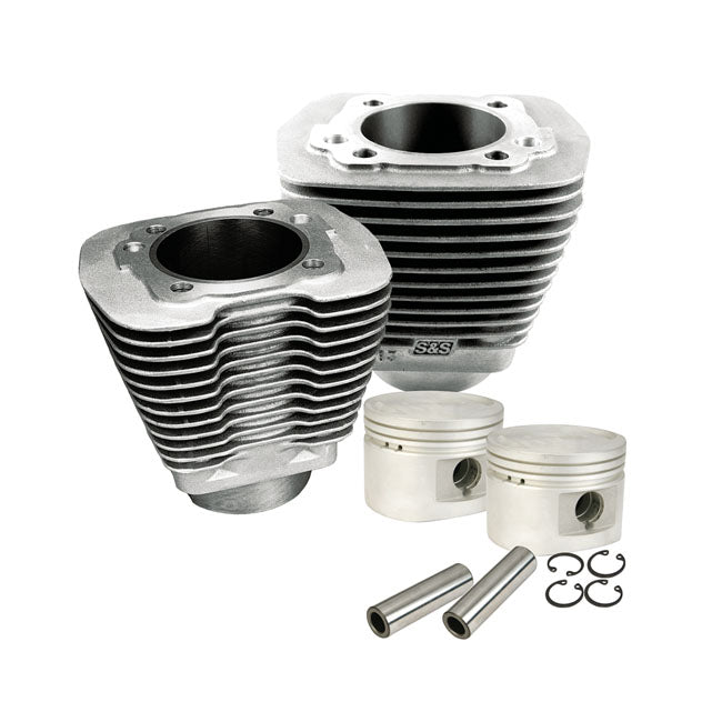 S&S 80"/1340cc Cylinder & Piston Kit. Natural – 1984–1999 Evo Big Twin