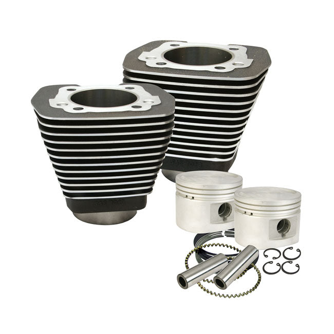 S&S 80"/1340cc Cylinder & Piston Kit. Black – 1984–1999 Evo Big Twin