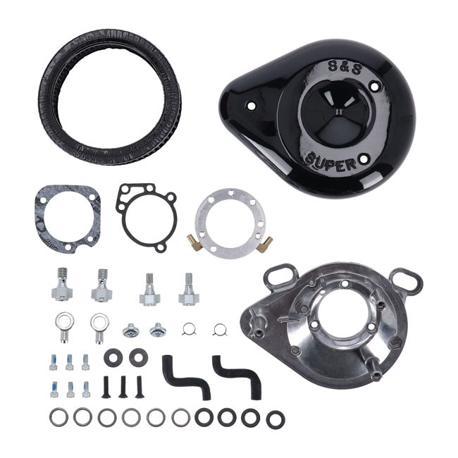 Teardrop Air Cleaner Assembly. Black – CV Carburetor: 1993–2006 All Big Twin…