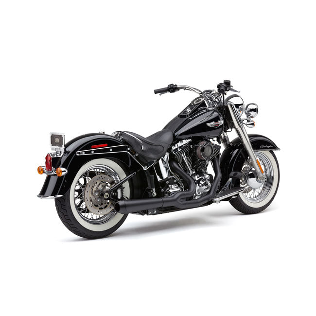 Cobra EL Diablo 2-Into-1 Exhaust. Black – 2012–2017 Softail