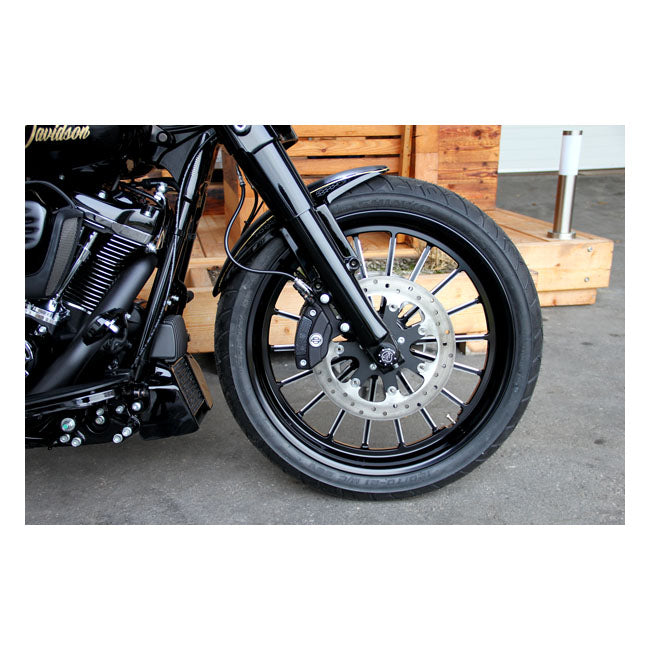 Cult-Werk ''Custom V2'' Front Fender, 19". Matte Black – 2014–2025 FLT/Touring; 2025 FLHTCUTG…