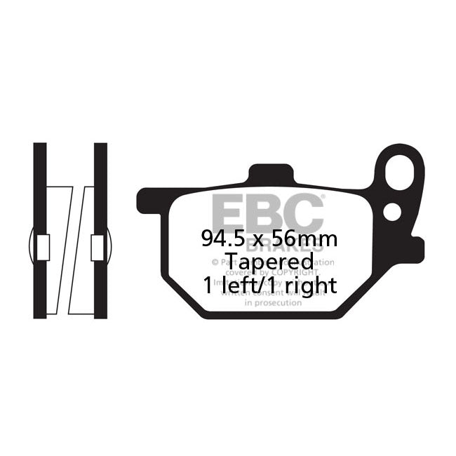 EBC V-pad Semi Sintered Brake Pads – Front: Yamaha: 80 XS 1100 SG; 1979–1980…