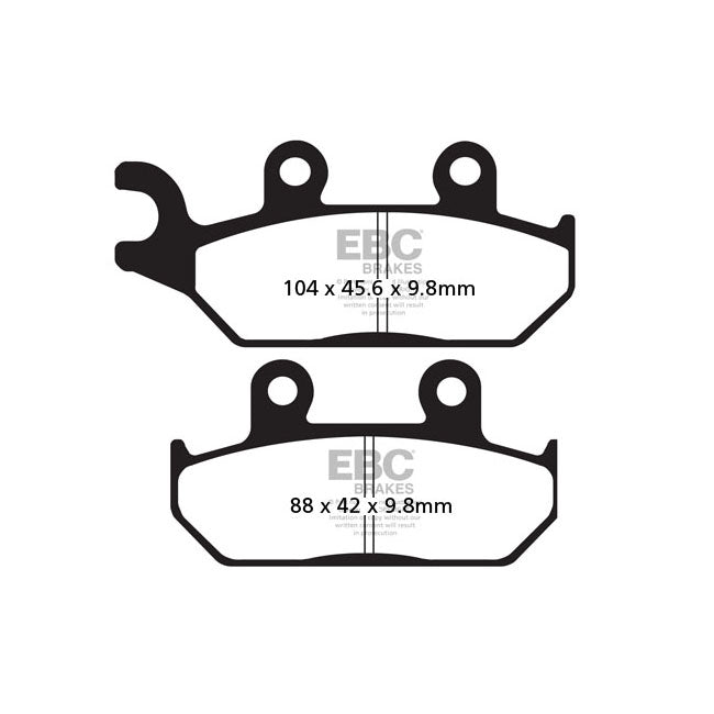 EBC Carbon X / TT Series Brake Pads – Front: Yamaha: 1992–1994 XT 600 E…