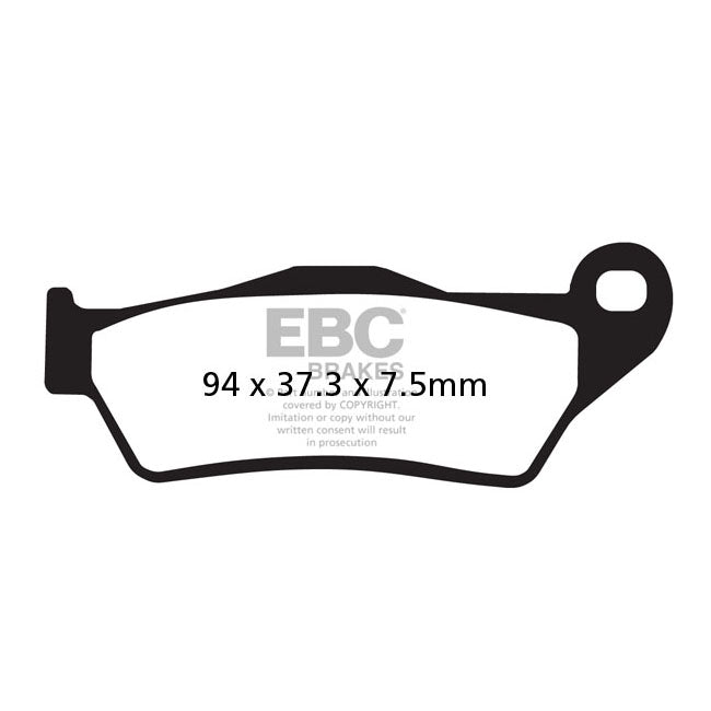 EBC V-pad Semi Sintered Brake Pads – Front: Triumph: 2018–2020 Tiger 800 XCa…